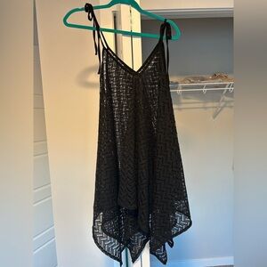 Black Sheer Women's Swim Coverup